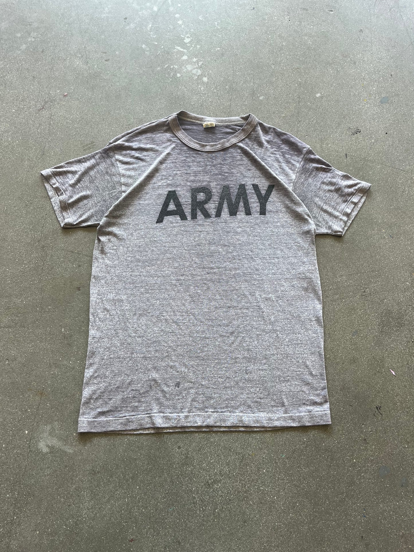 80’S CHAMPION “ARMY” TEE - L/XL