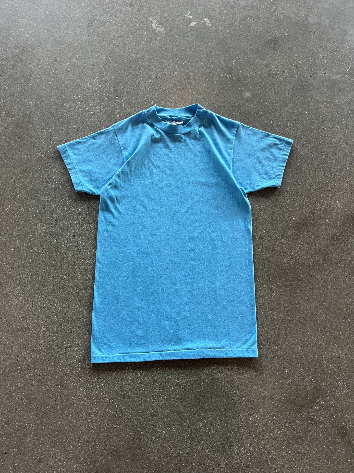 80’S BLUE BLANK TEE - S