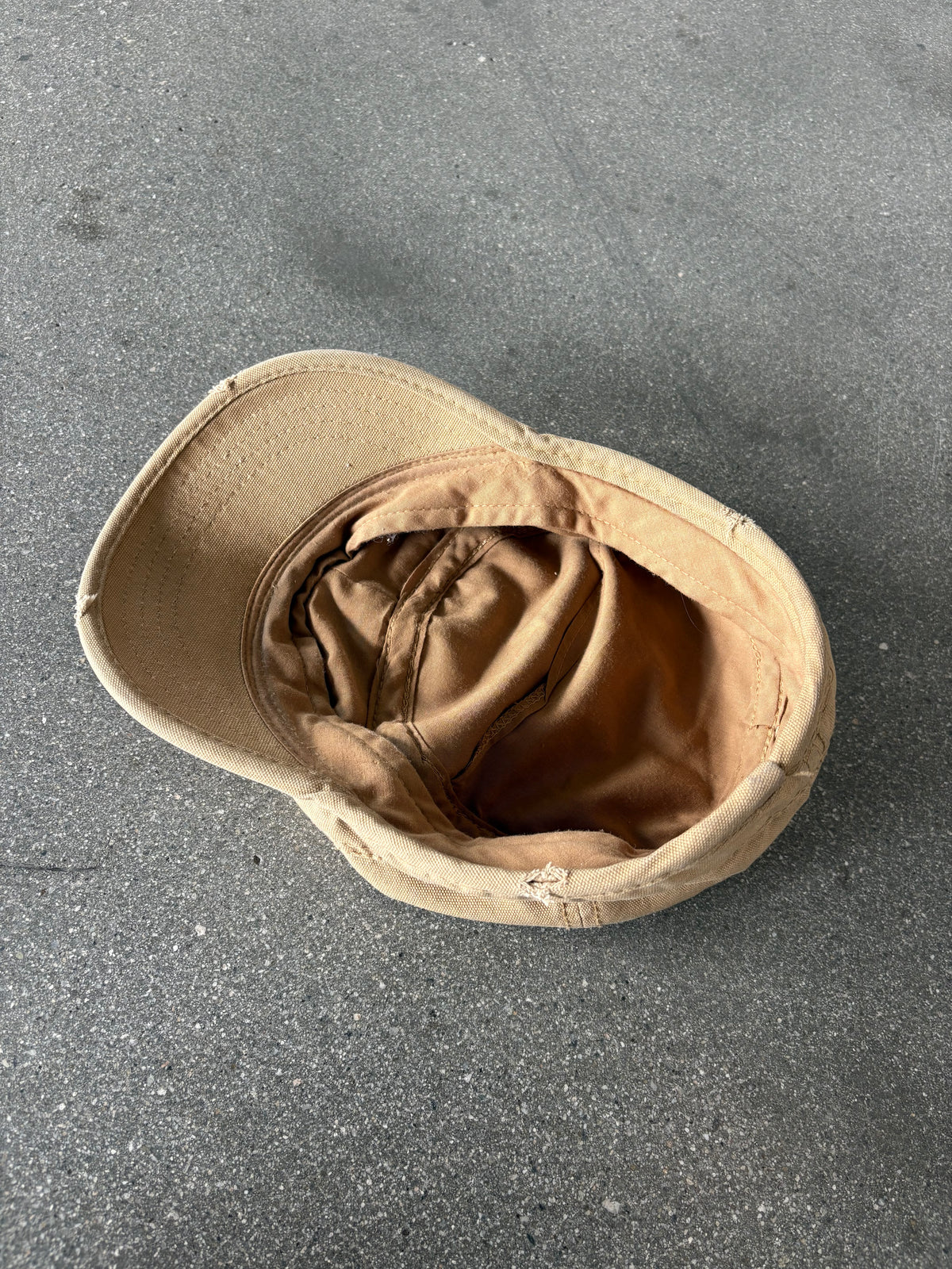 70’S KHAKI MILITARY CADET HAT - ONE SIZE