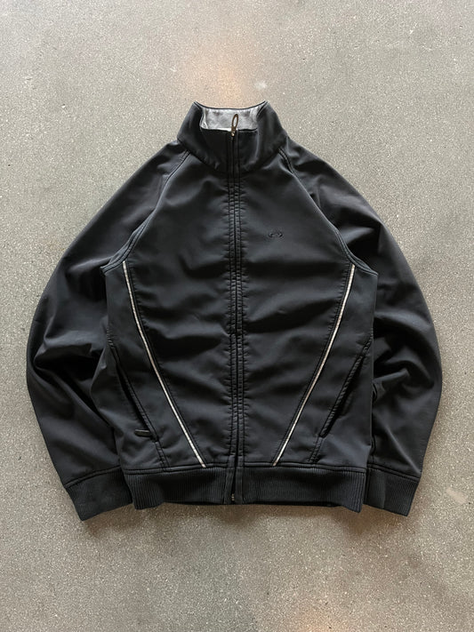2000’S BLACK OAKLEY ZIP UP JUMPER - M