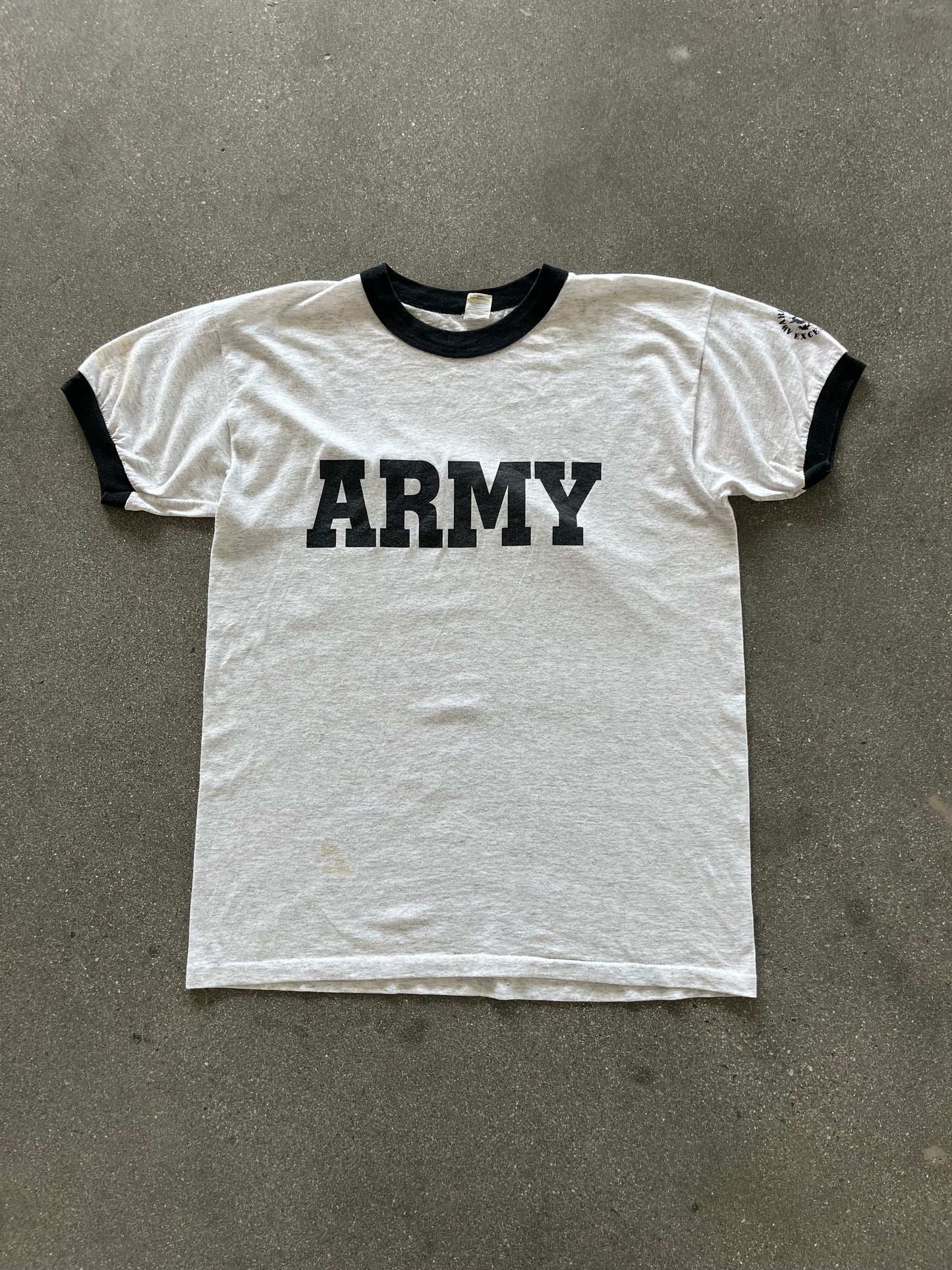 90’S ARMY RINGER TEE - L