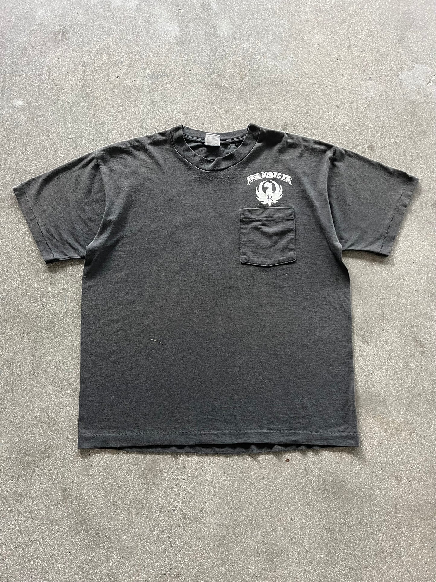 90’S FADED RUGER POCKET TEE - BOXY L/XL