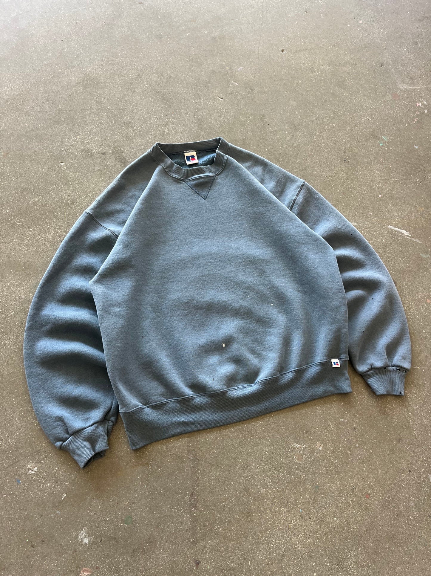 90’S SKY BLUE RUSSELL CREWNECK - BOXY L