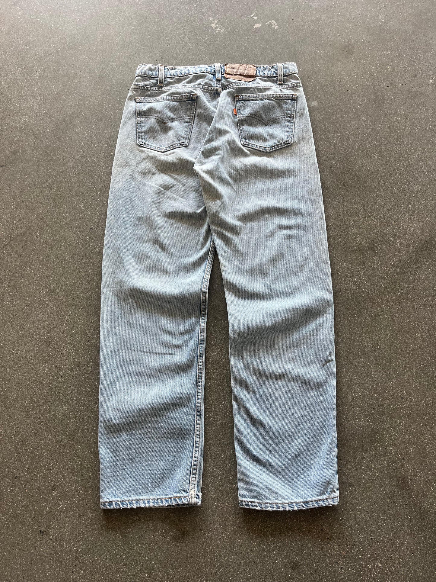 90’S ORANGE TAB LIGHT WASHED 505 LEVI’S - 34
