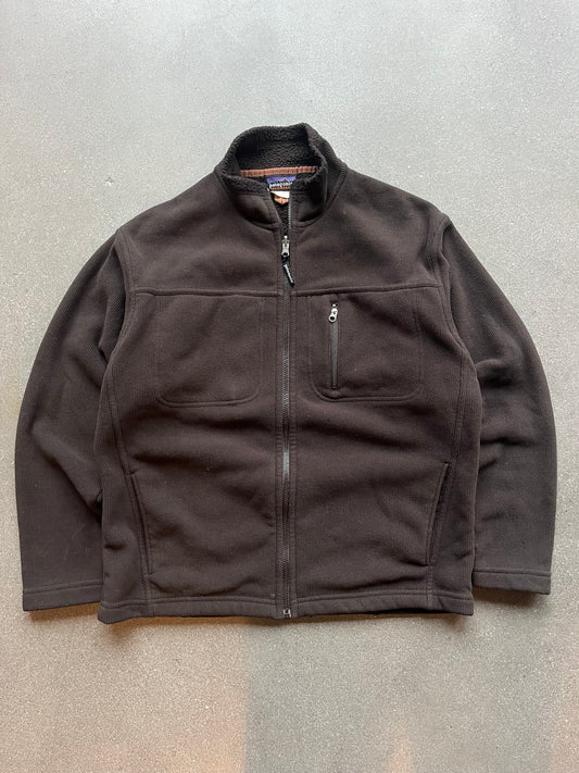 90’S CHOCOLATE BROWN PATAGONIA SYNCHILLA - BOXY L