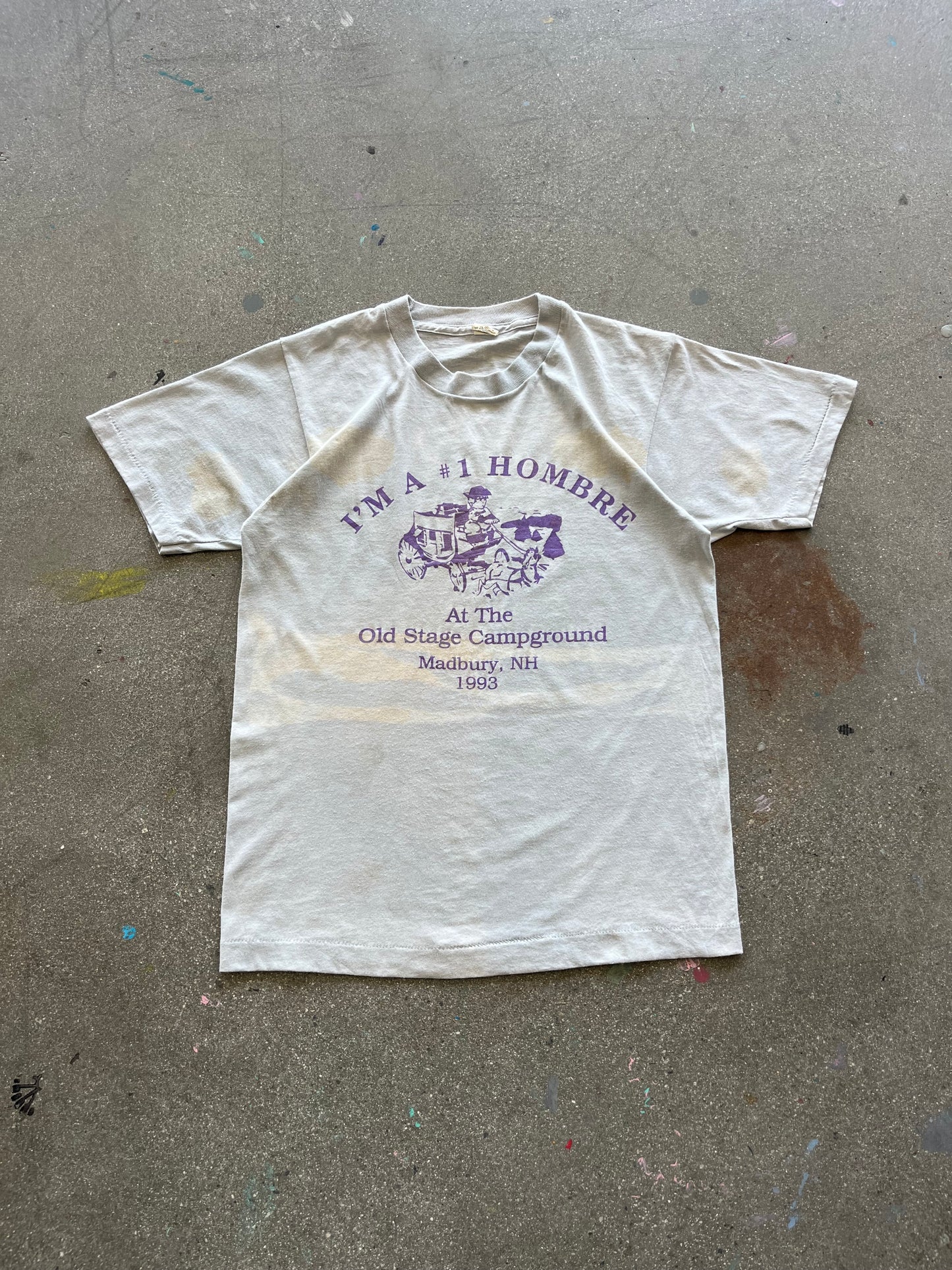 90’S BLEACHED “I’M A #1 HOMBRE” TEE - S/M