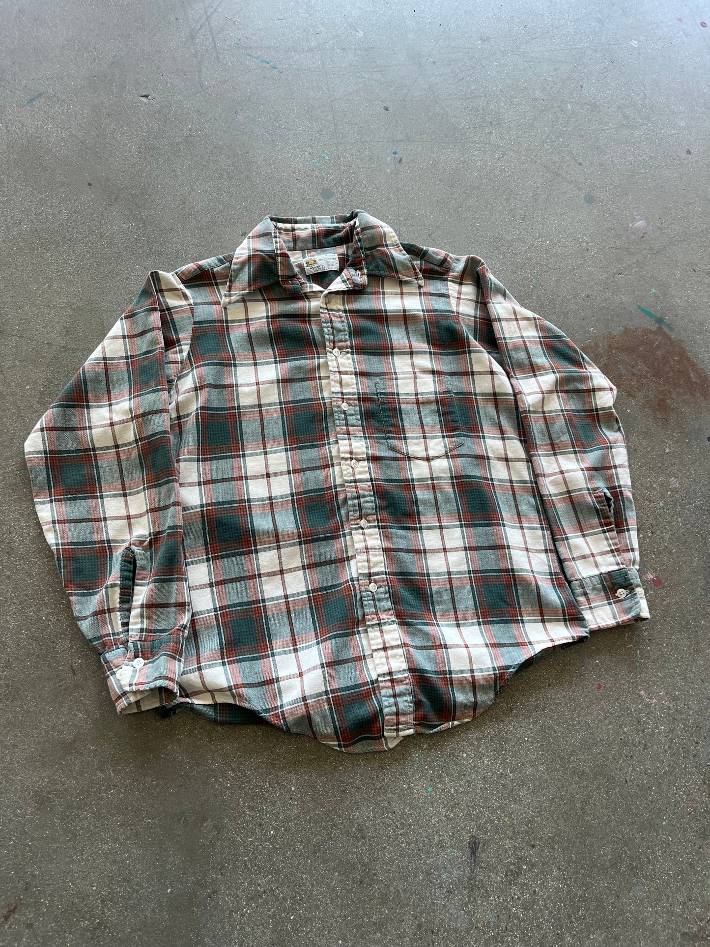 70’S CHARLIE BROWN WOVEN FLANNEL - M