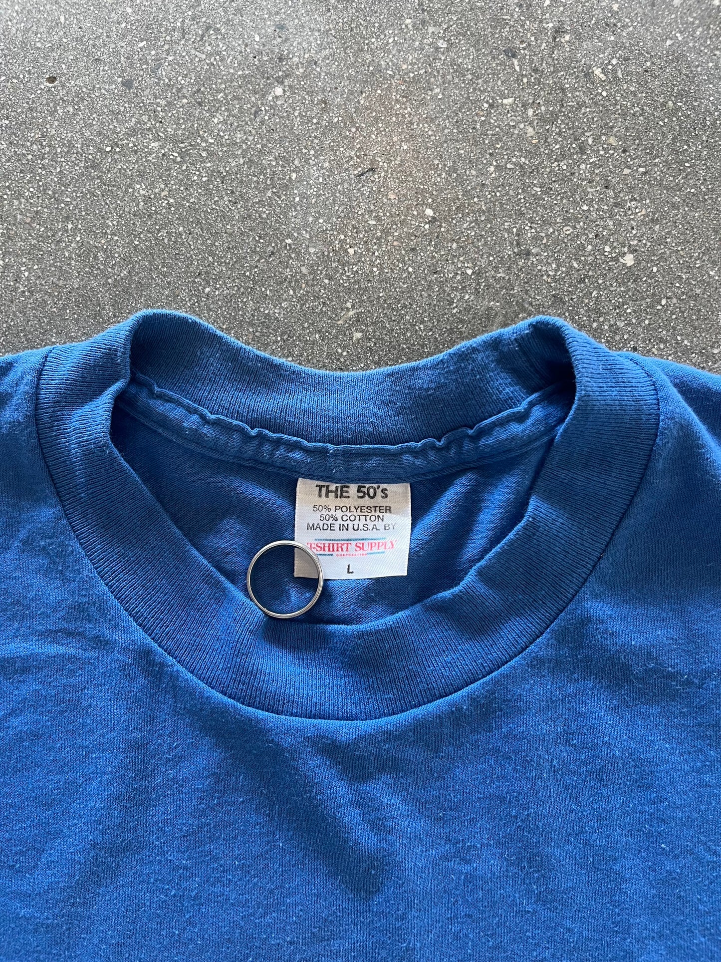 90’S “I OWE, IT’S OFF TO WORK I GO” TEE - L