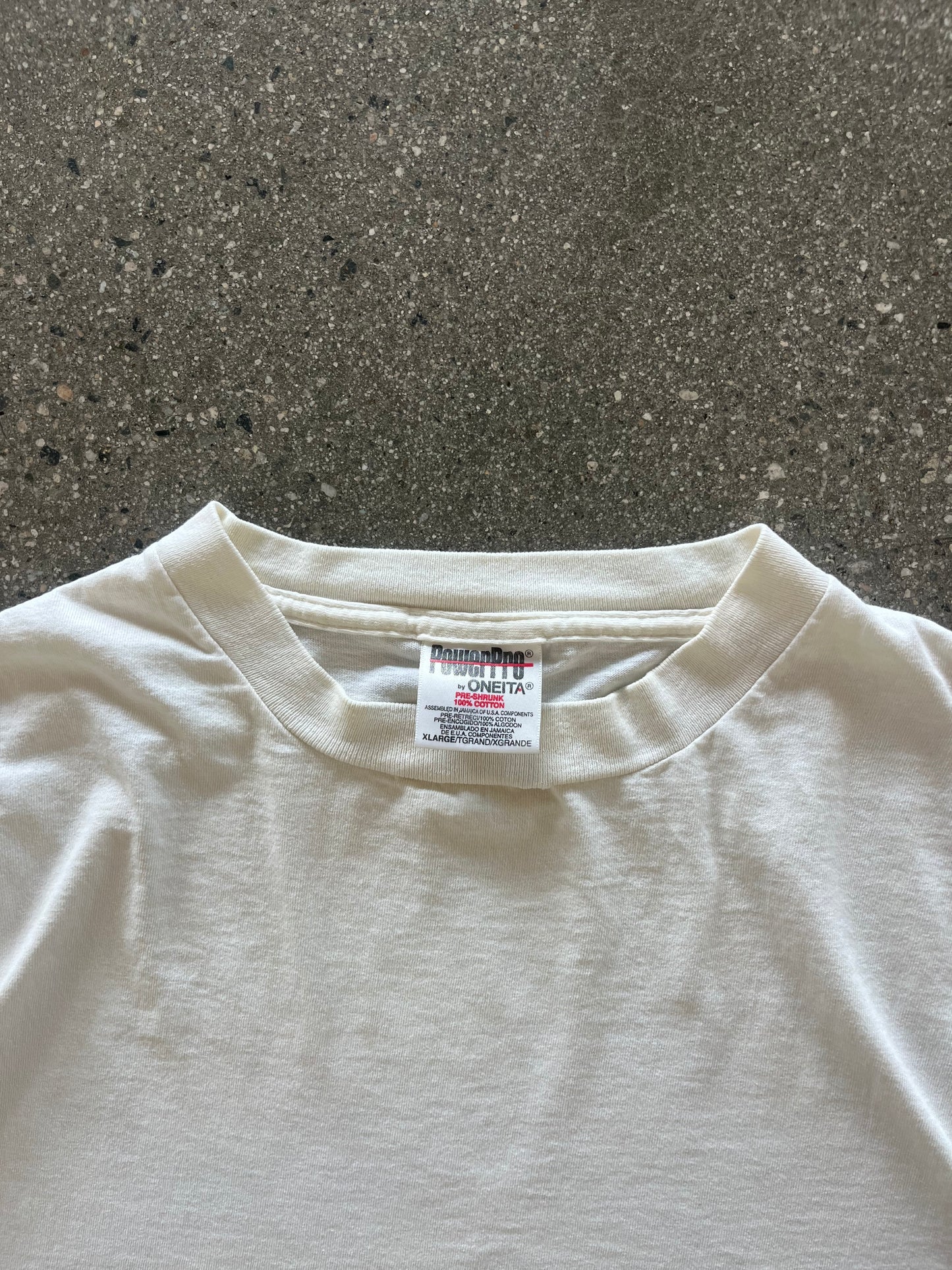 90’S WHITE “JIM BEAM” SLEEVE BLANK - XL
