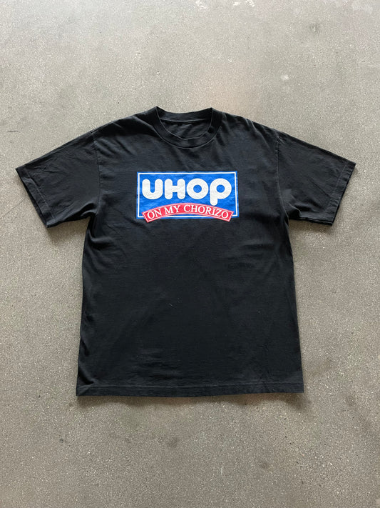 2000’S “UHOP ON MY CHORIZO” NSFW TEE - L