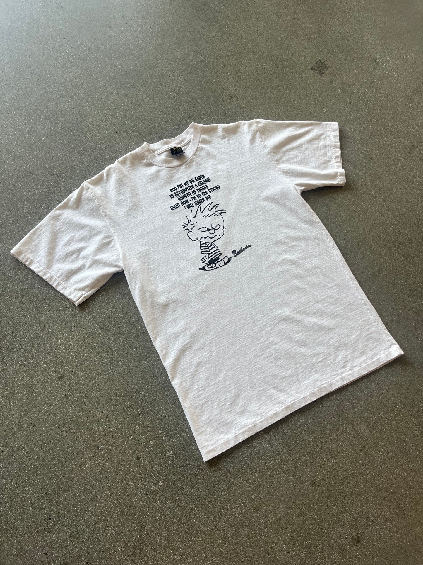 90’S BARBADOS “I WILL NEVER DIE” TEE - L/XL