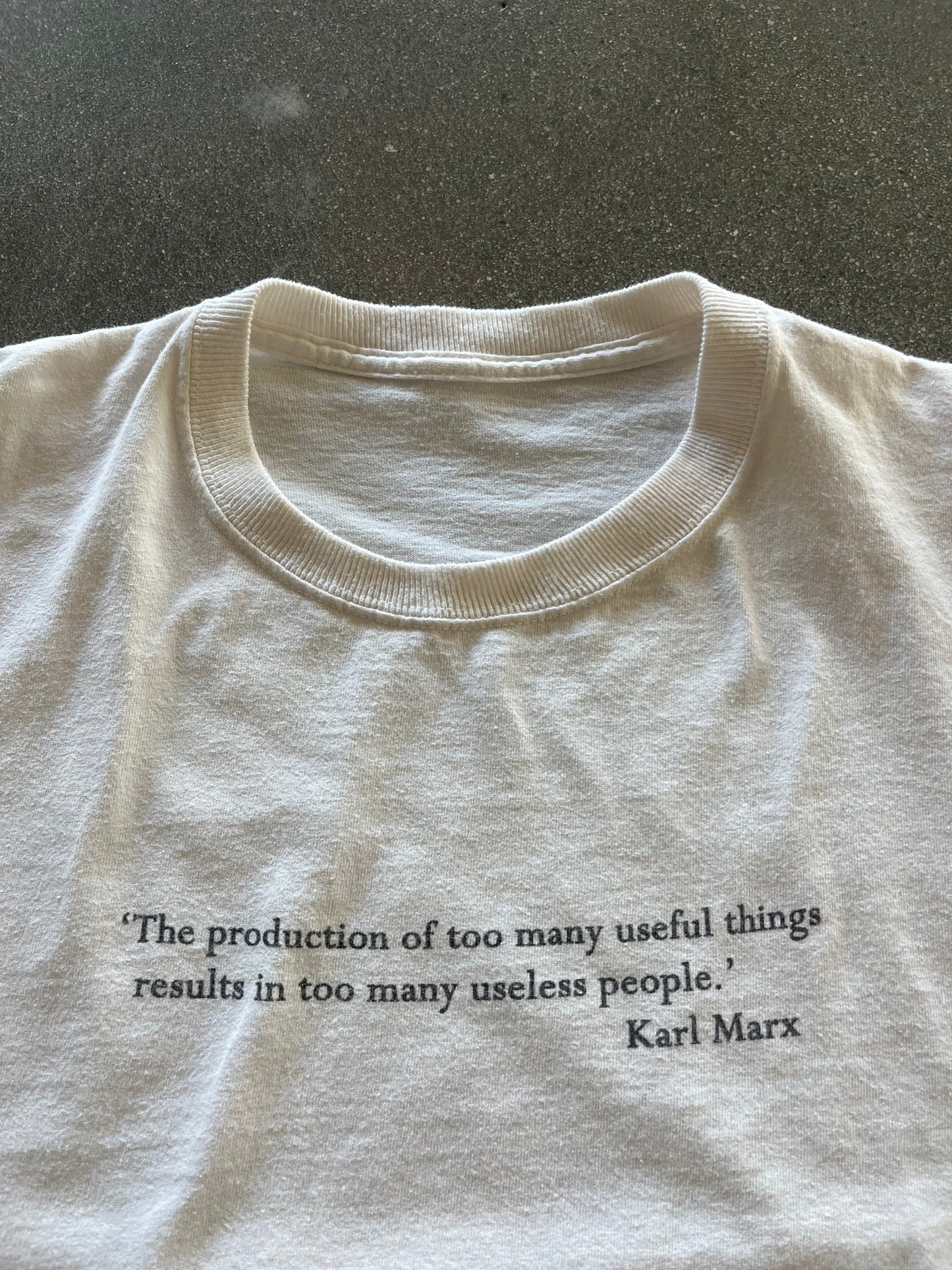 2000’S KARL MARX QUOTE TEE - M