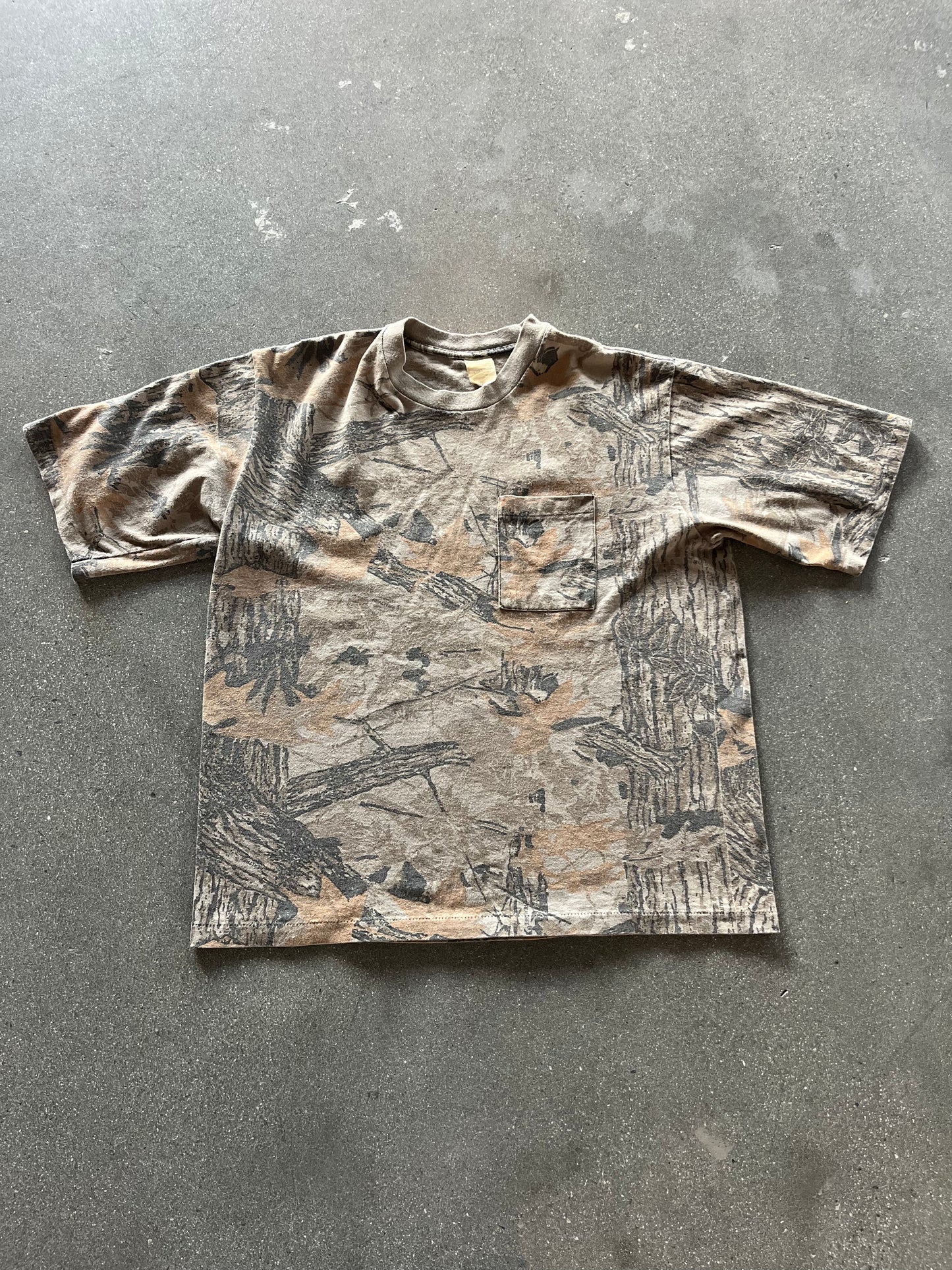 90’S REALTREE CAMO POCKET TEE - BOXY L