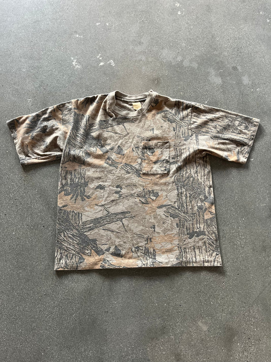 90’S REALTREE CAMO POCKET TEE - BOXY L
