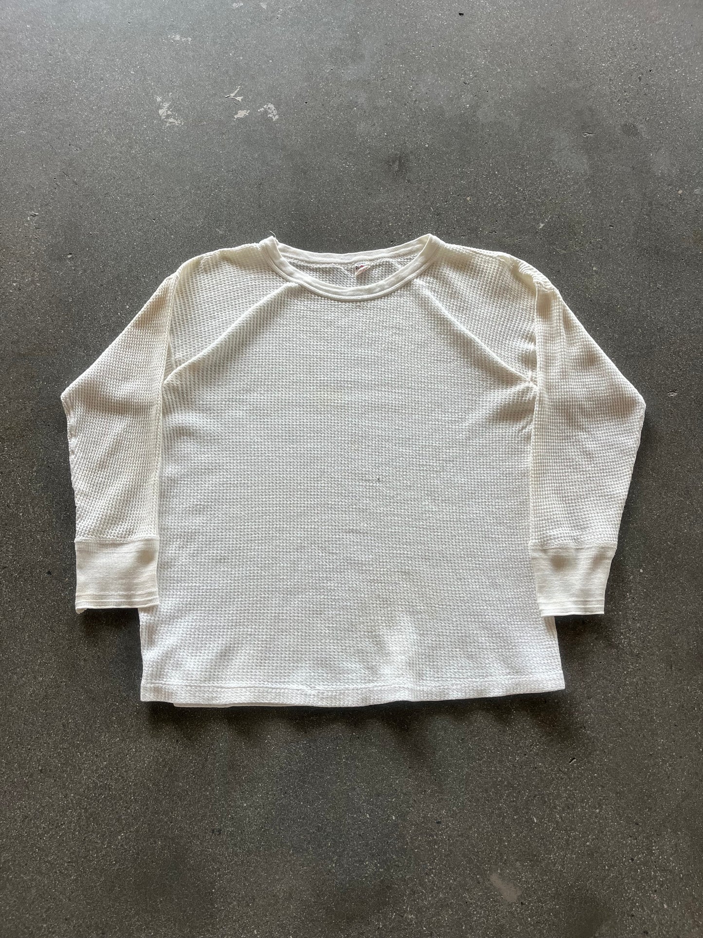 60’S CREAM RUSSELL WAFFLE THERMAL - BOXY M
