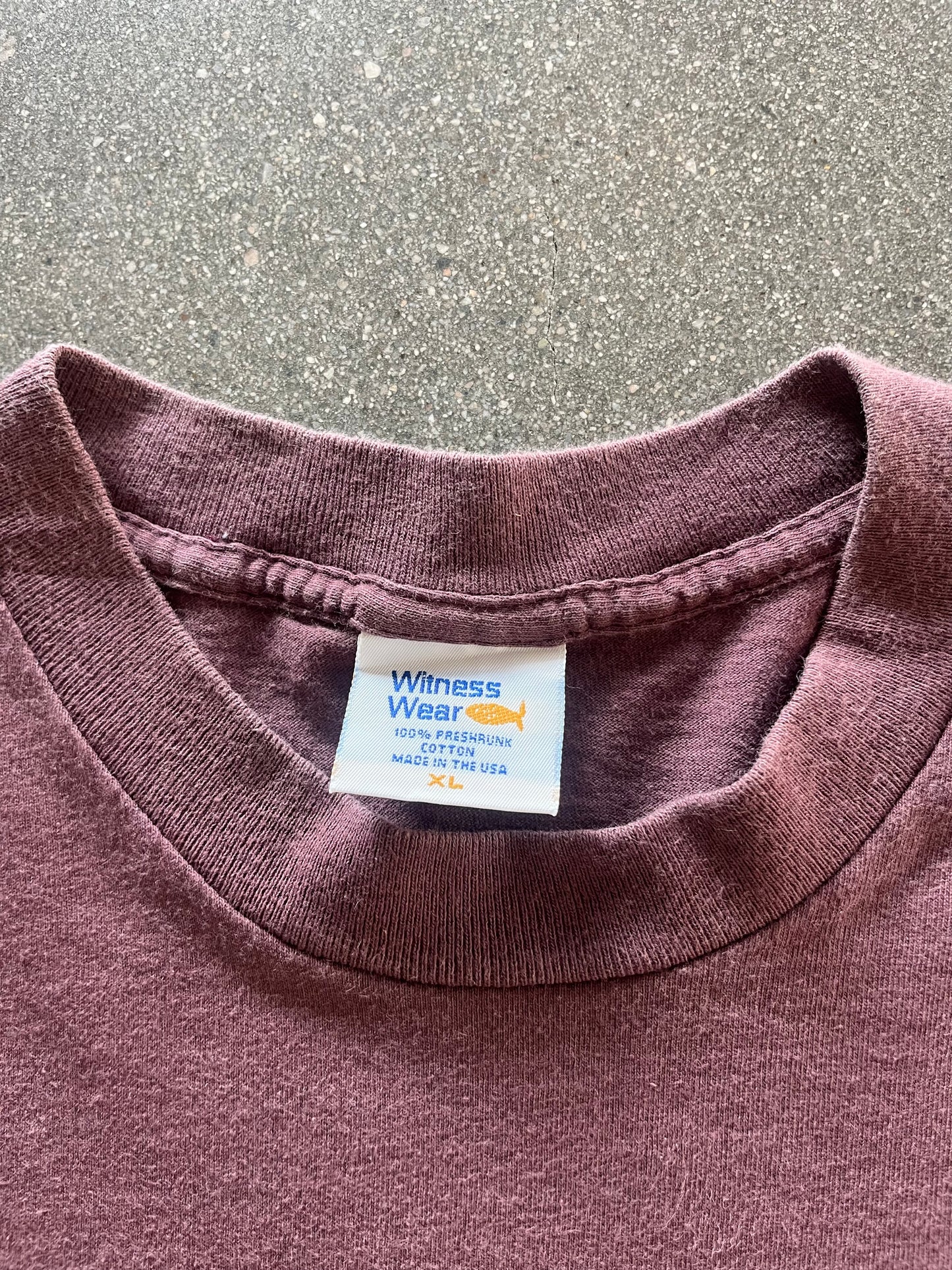 90’S BROWN “GOIN’ UP OR DOWN” BIBLE TEE - XL