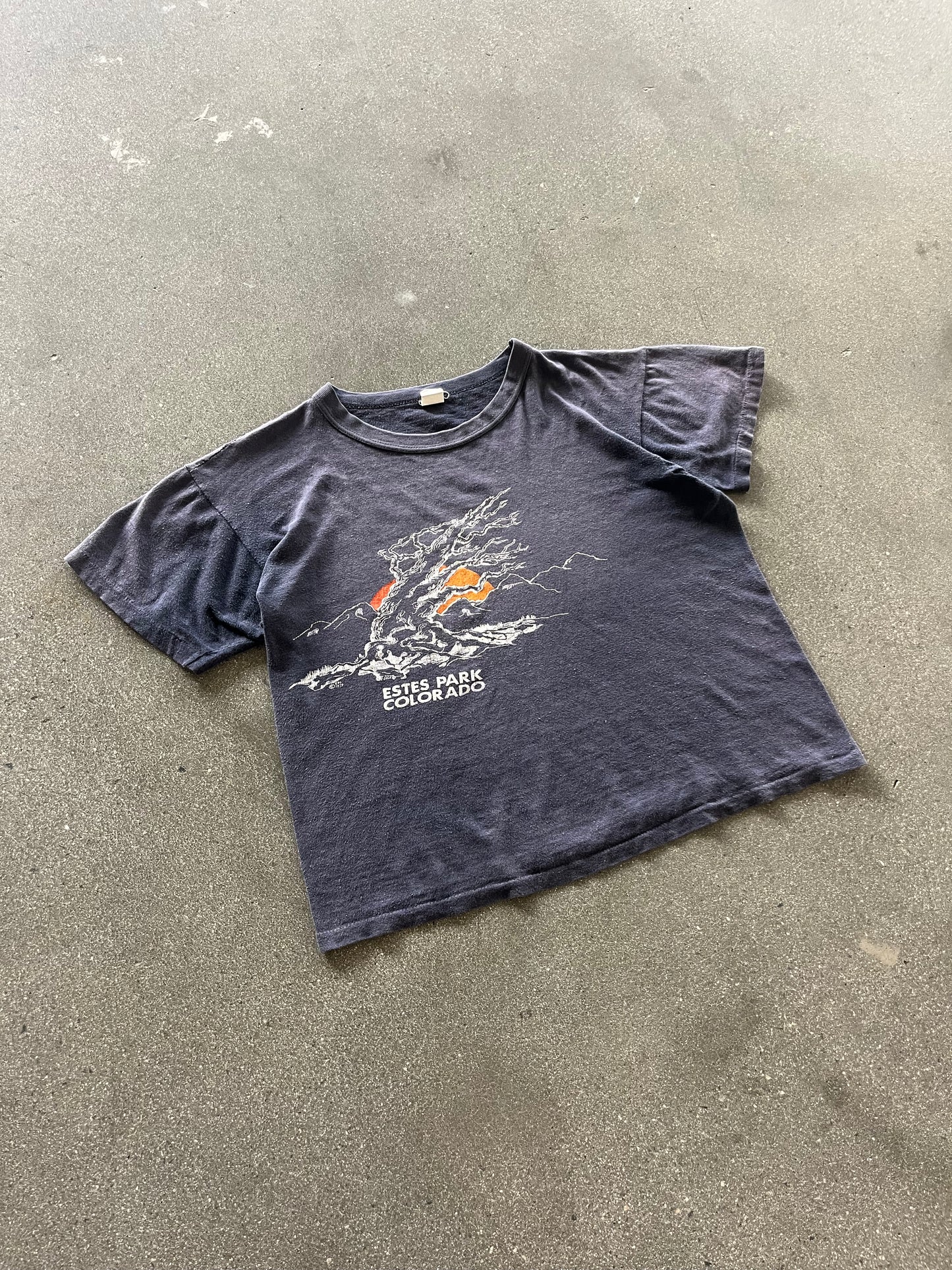 80’S SUNFADED “ESTES PARK” BABY TEE - BOXY S/M