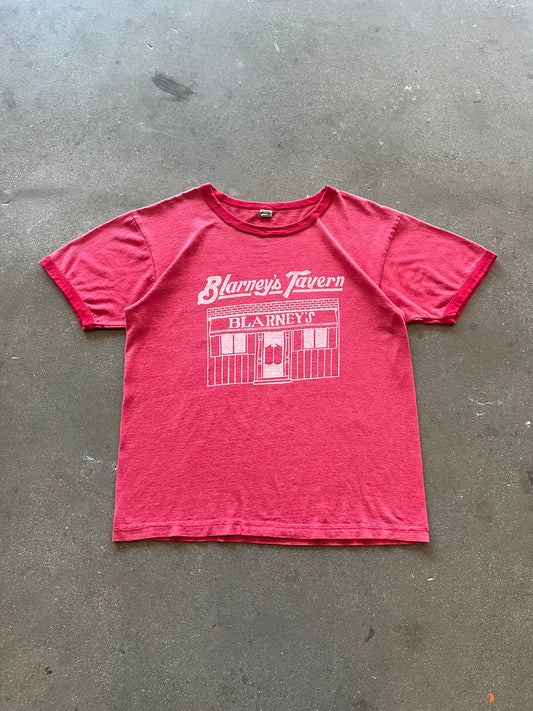 90’S “BLARNEY’S TAVERN” RINGER TEE - BOXY M