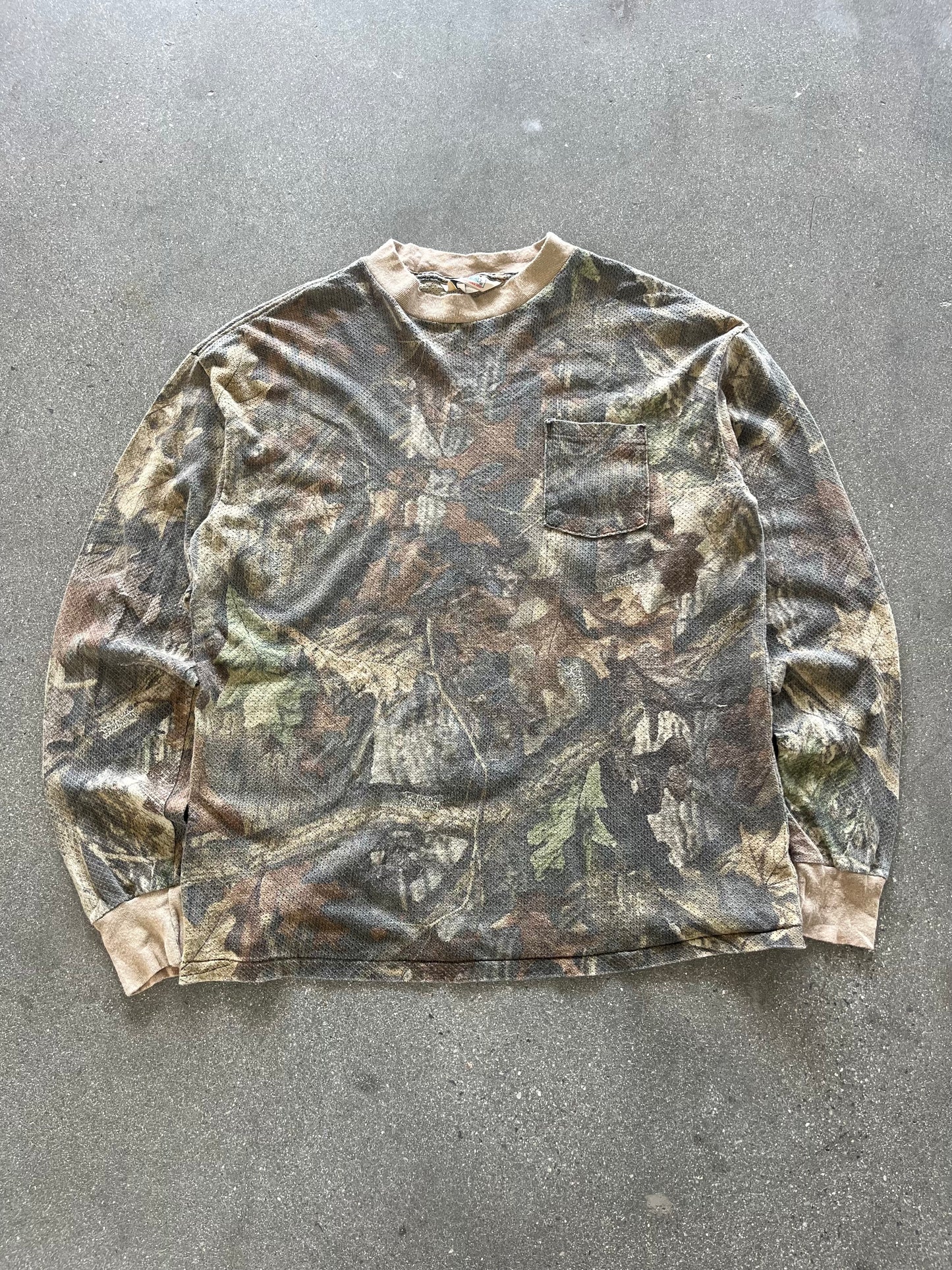 90’S REALTREE CAMO WAFFLE THERMAL - BOXY L