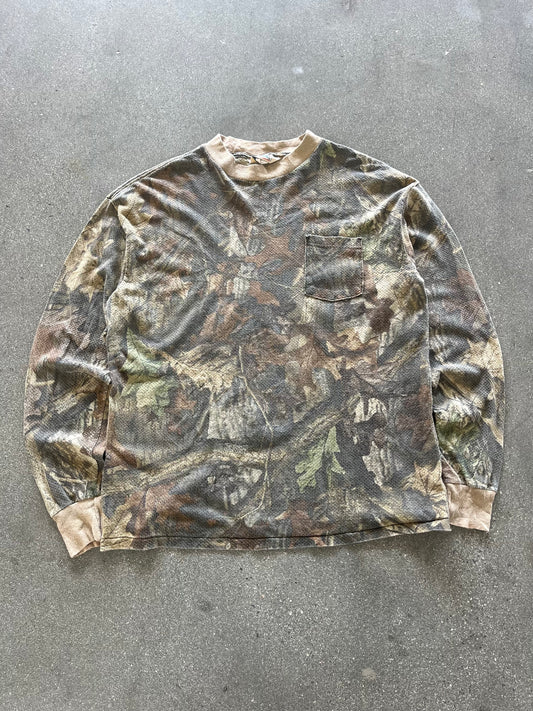 90’S REALTREE CAMO WAFFLE THERMAL - BOXY L