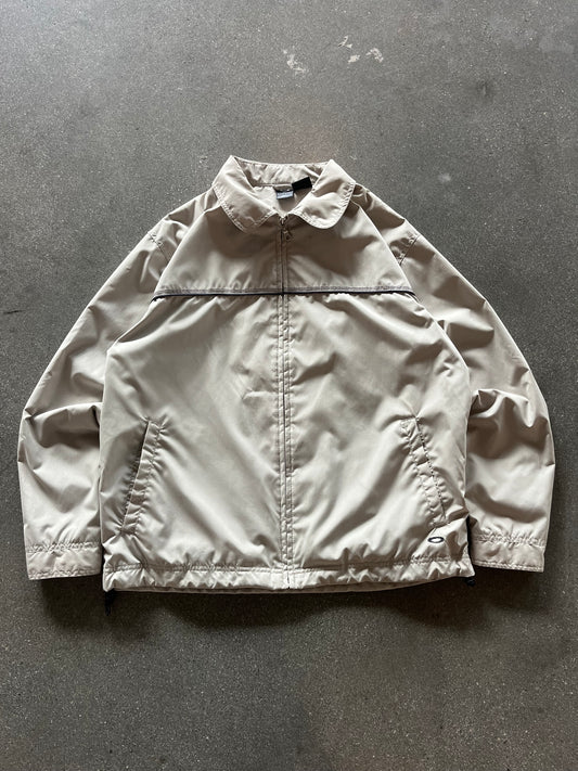 2000’S BEIGE OAKLEY SOFTWARE ZIP UP - BOXY L