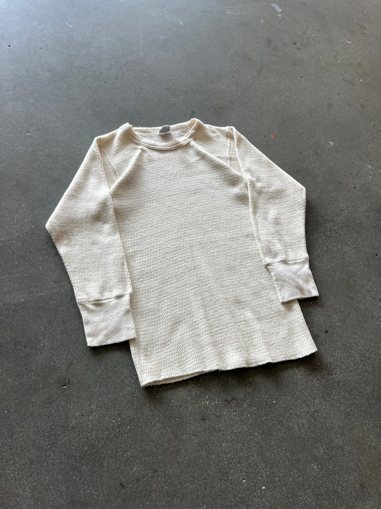 70’S CREAM WAFFLE THERMAL- S