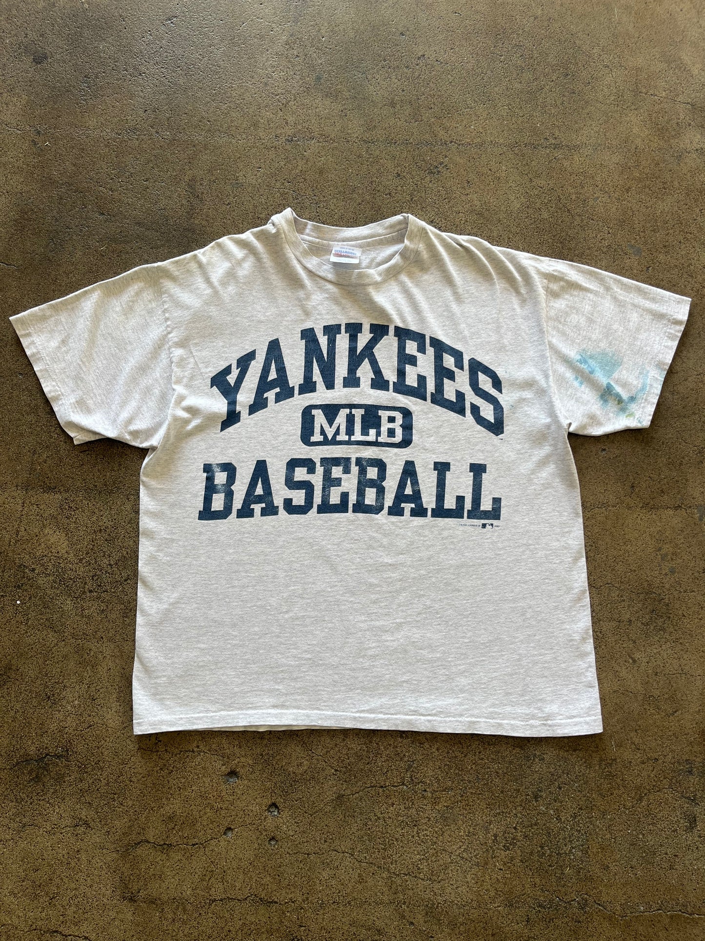 90’S YANKEES BASEBALL TEE - BOXY L