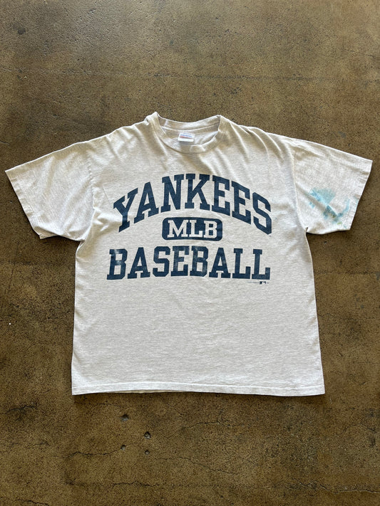 90’S YANKEES BASEBALL TEE - BOXY L
