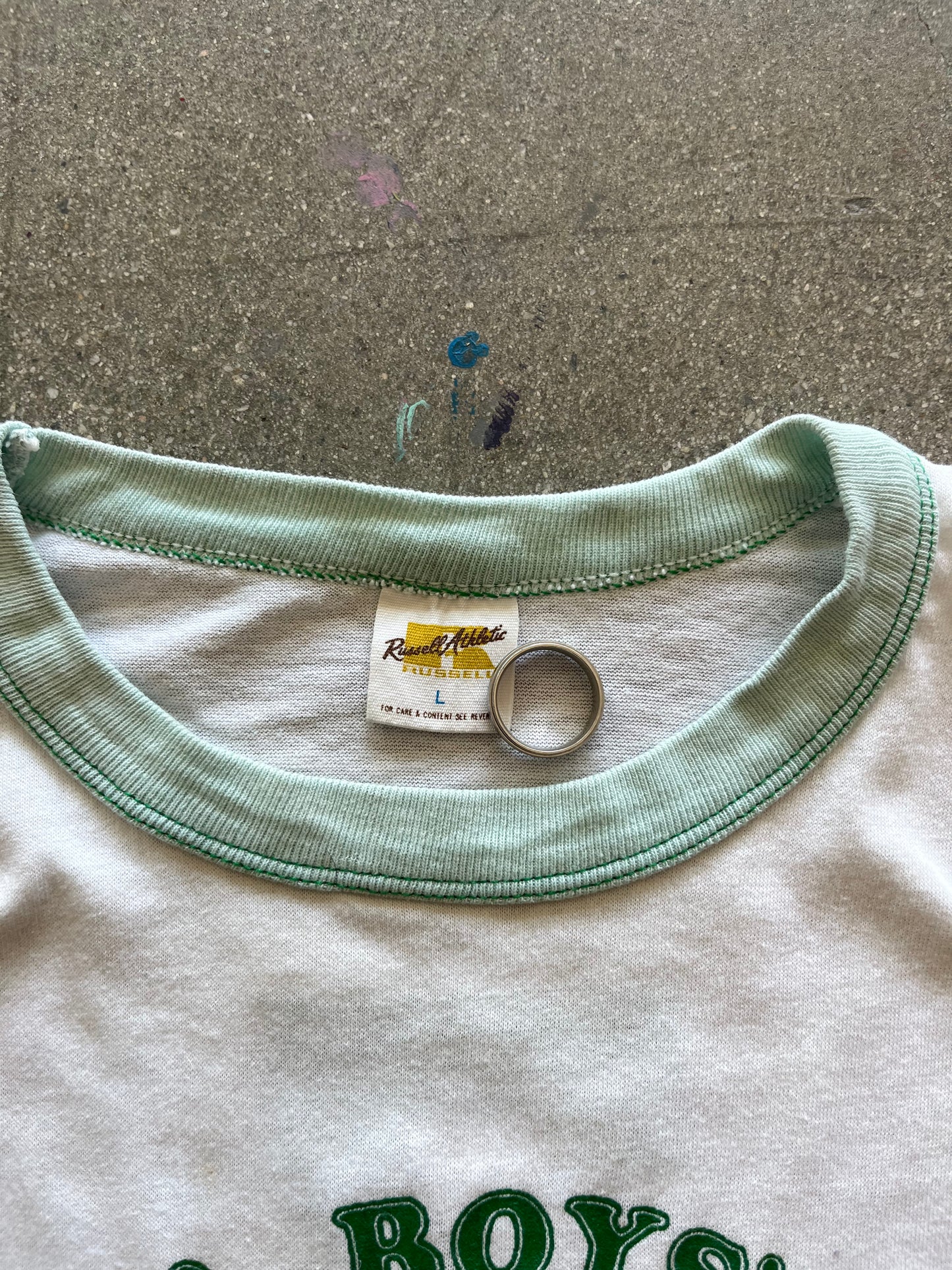70’S MINT “GOLETA BOYS” RINGER TEE - L