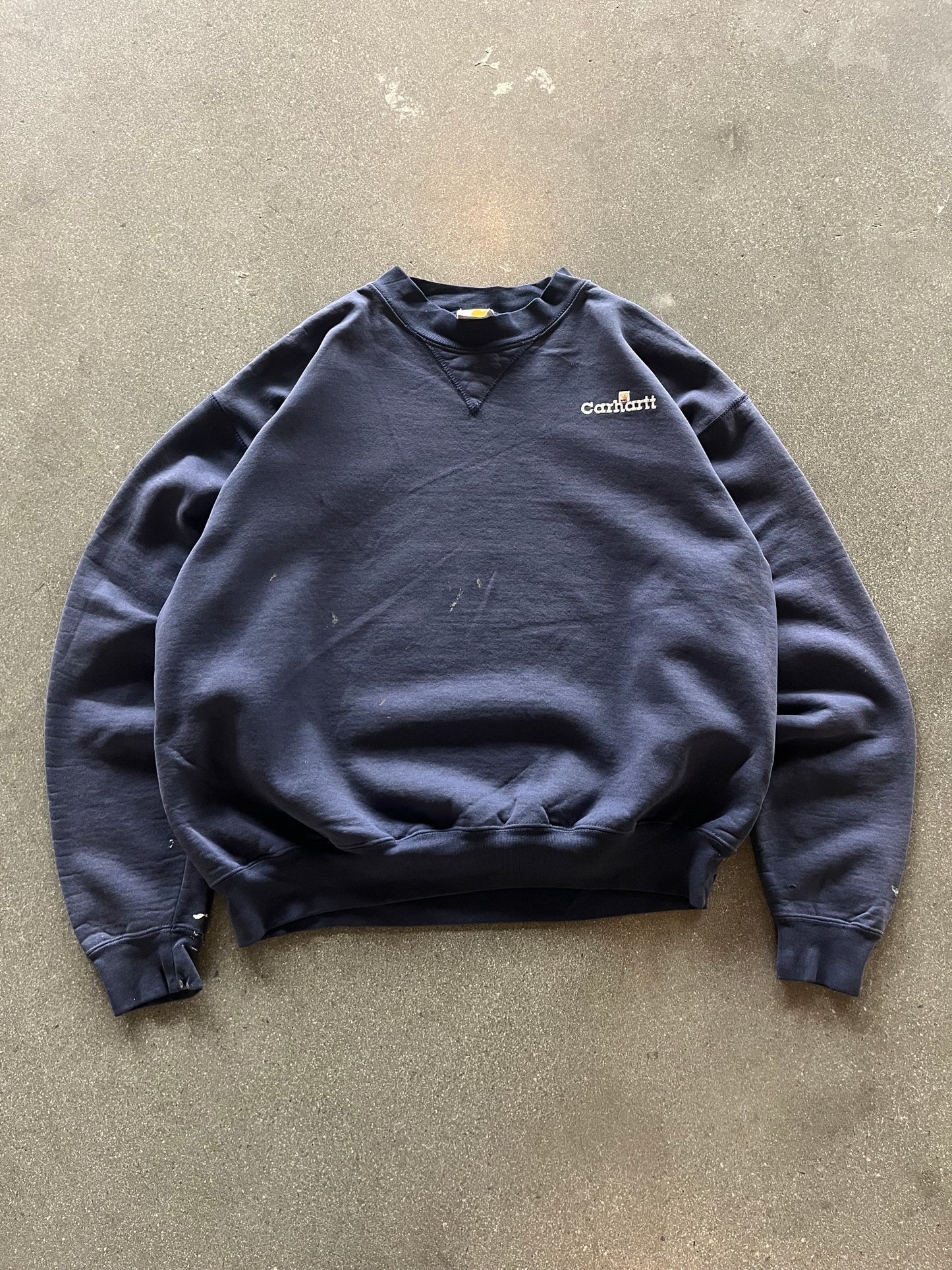 90’S FADED NAVY CARHARTT CREWNECK - BOXY L