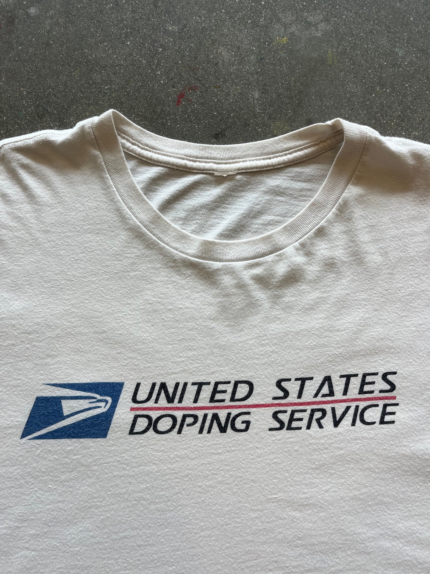 2000’S “UNITED STATES DOPING SERVICE” TEE - L