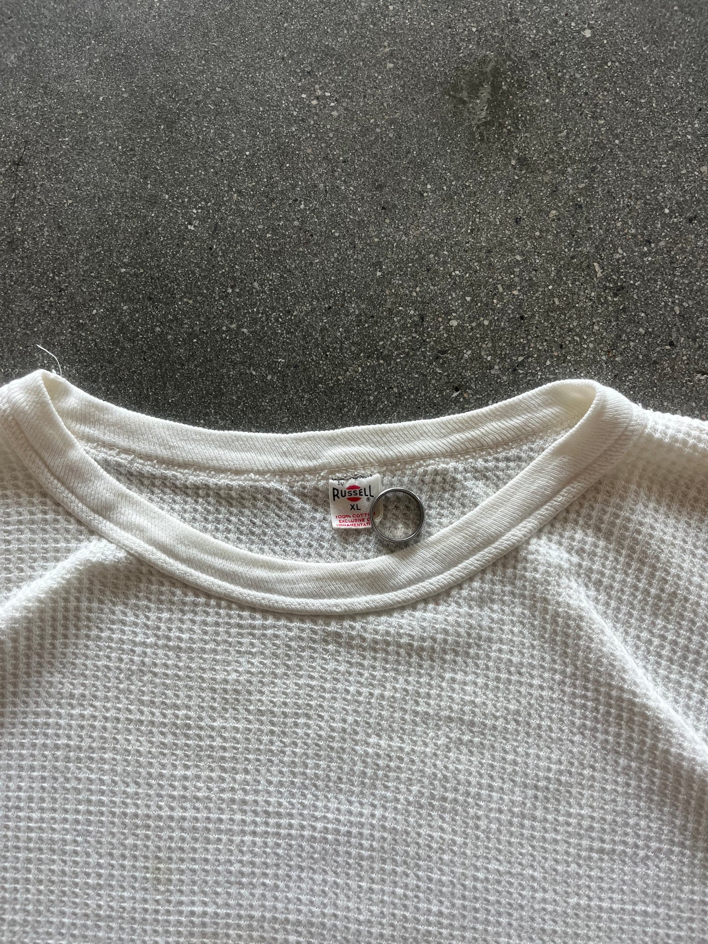 60’S CREAM RUSSELL WAFFLE THERMAL - BOXY M