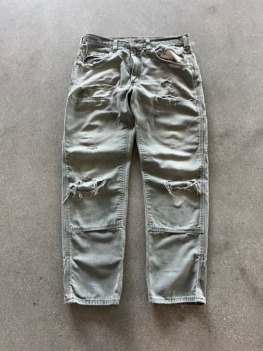 2000’S DISTRESSED GREEN CARHARTT DOUBLE KNEES - 33