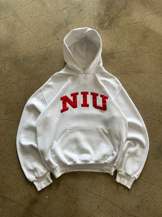 90’S IVORY “NIU” RUSSELL ATHLETIC HOODIE - BOXY M
