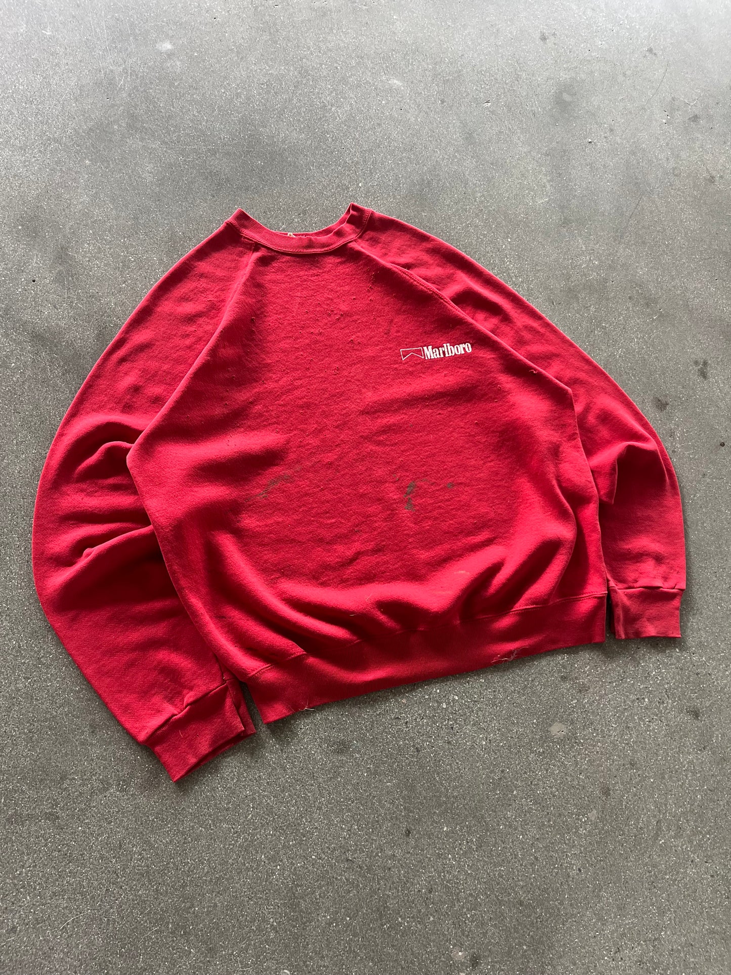 90’S RED MARLBORO CREWNECK - BOXY L