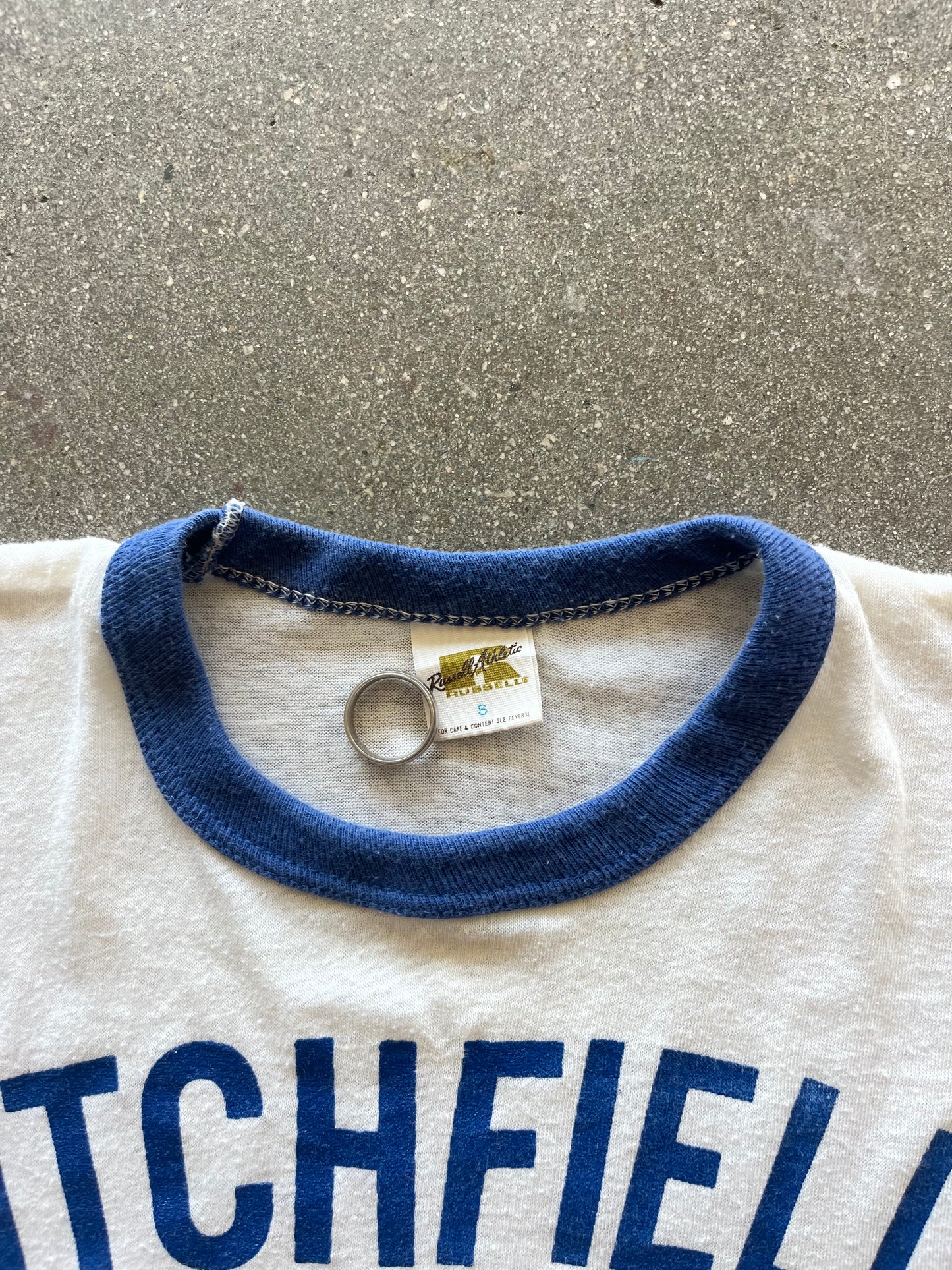 70’S BLUE “LITCHFIELD” RINGER TEE - S/M