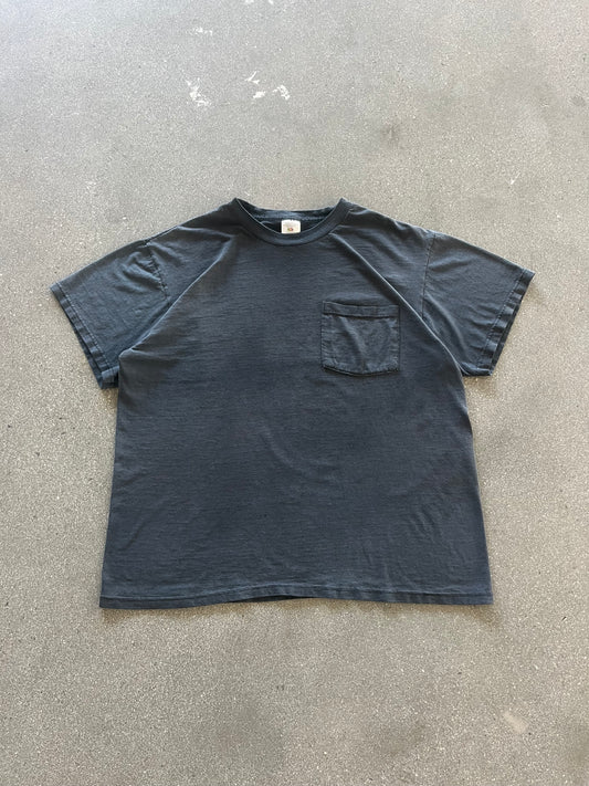 2000’S SUNFADED BLACK POCKET TEE - BOXY M
