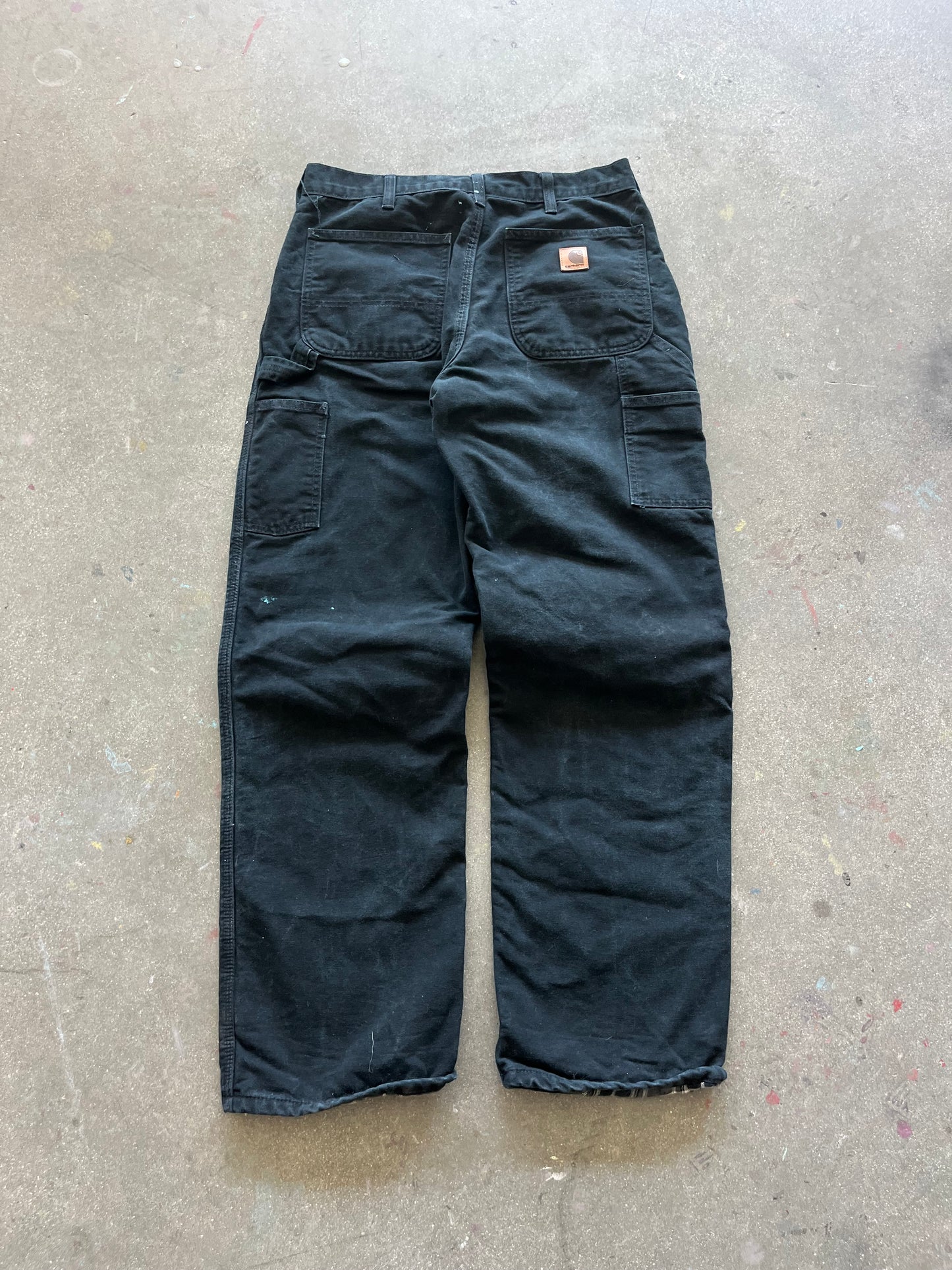 90’S JET BLACK CARHARTT CARPENTERS - 32