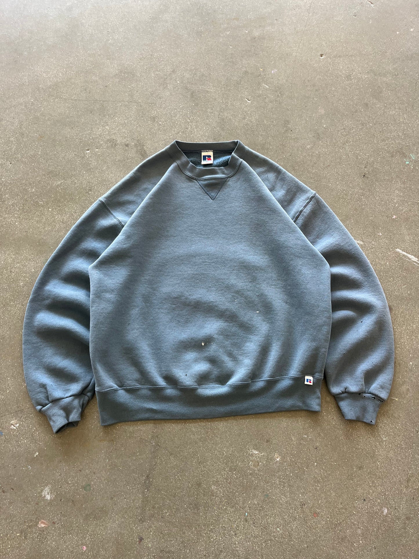 90’S SKY BLUE RUSSELL CREWNECK - BOXY L