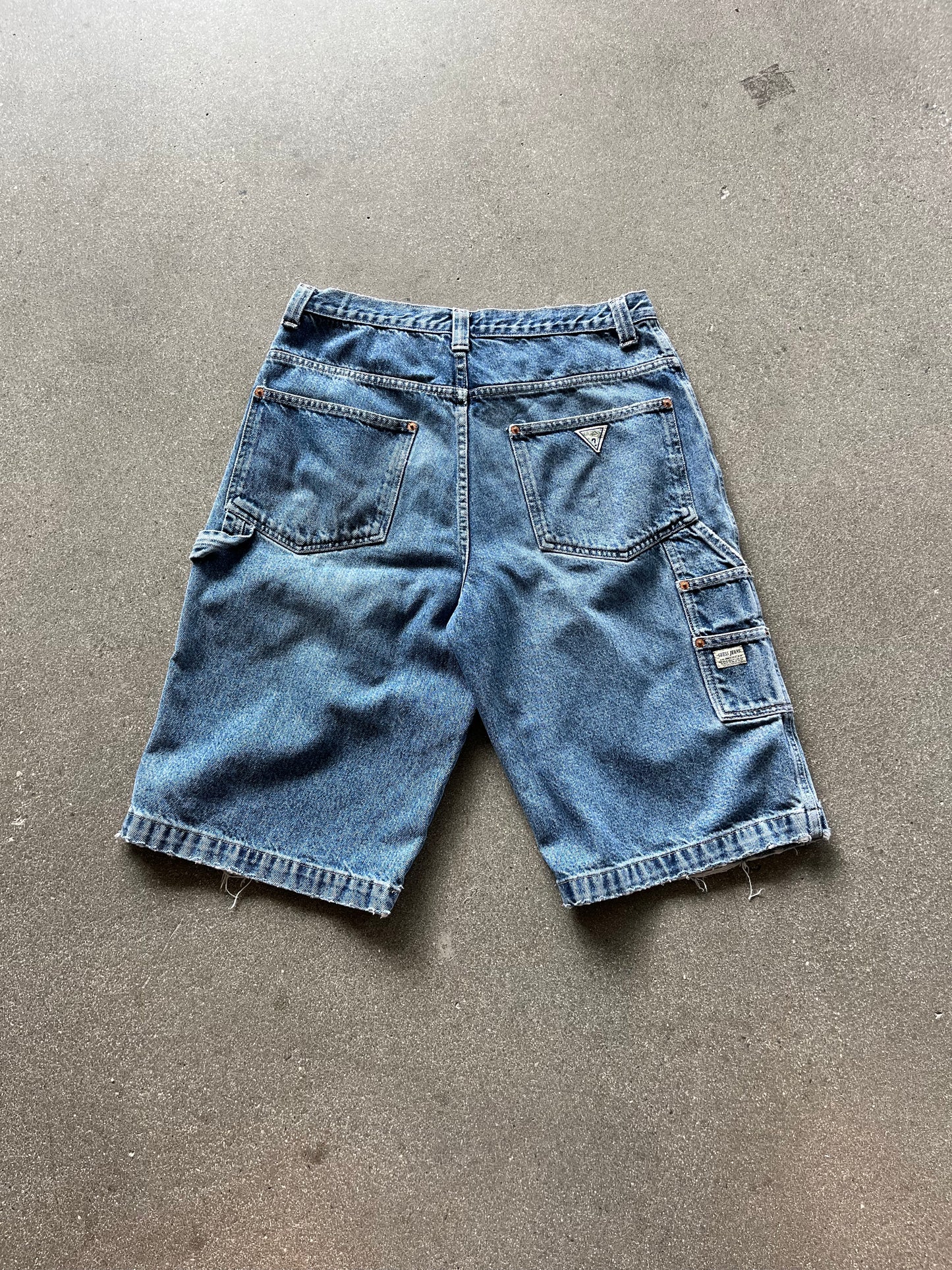 90’S FADED GUESS CARPENTER JORTS - 34