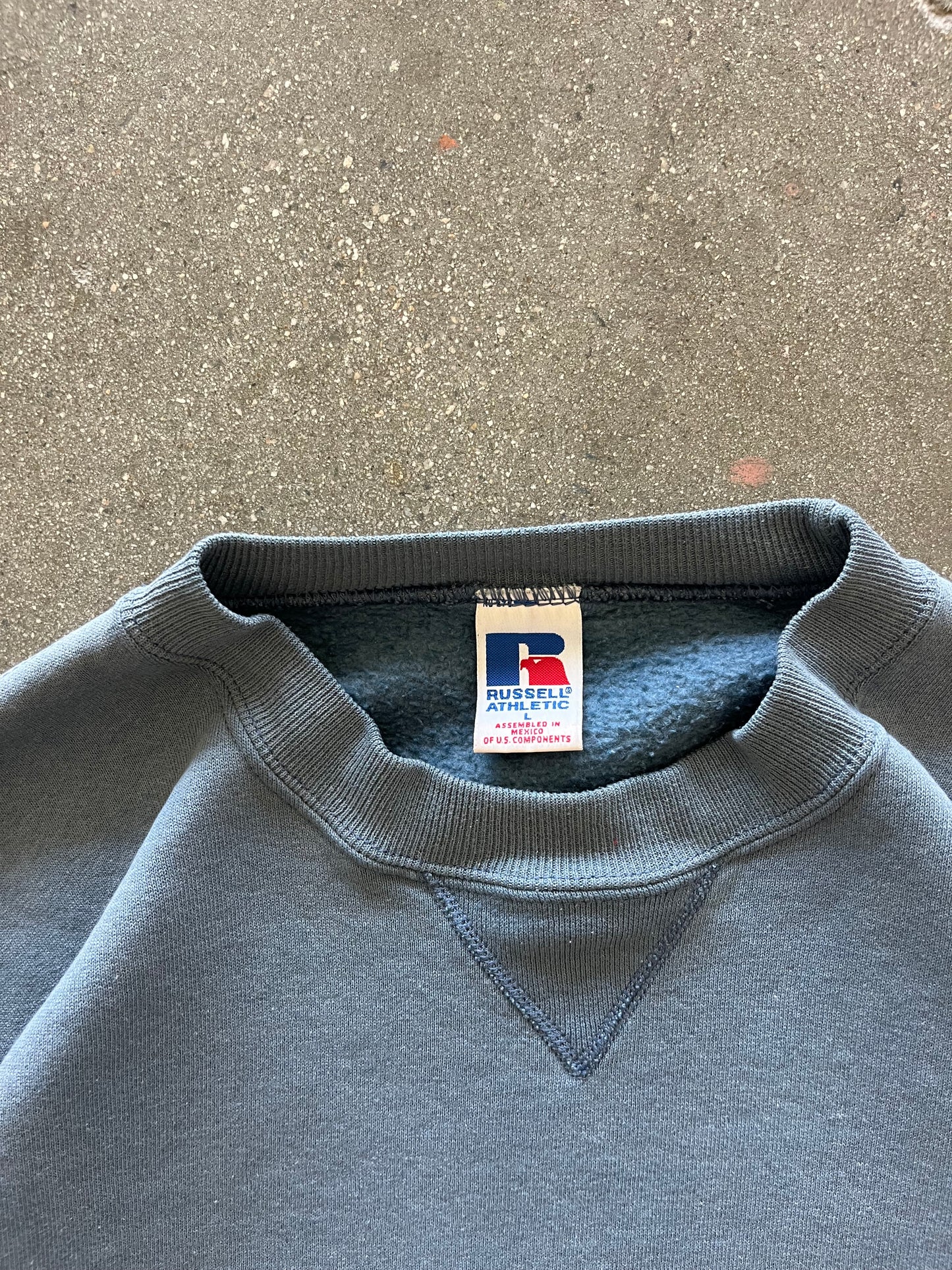 90’S SKY BLUE RUSSELL CREWNECK - BOXY L