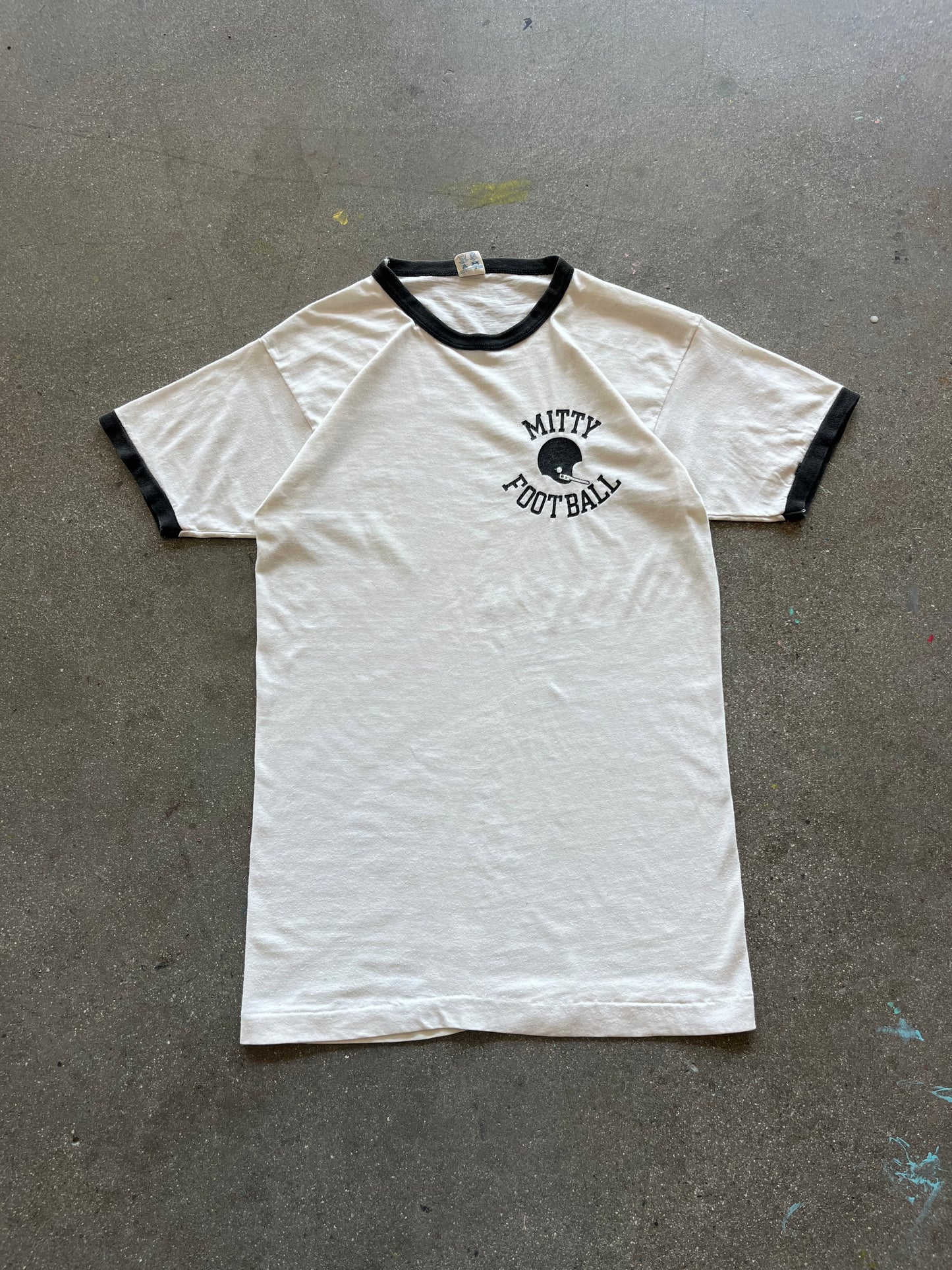 80’S CHAMPION “MITTY FOOTBALL” RINGER - M