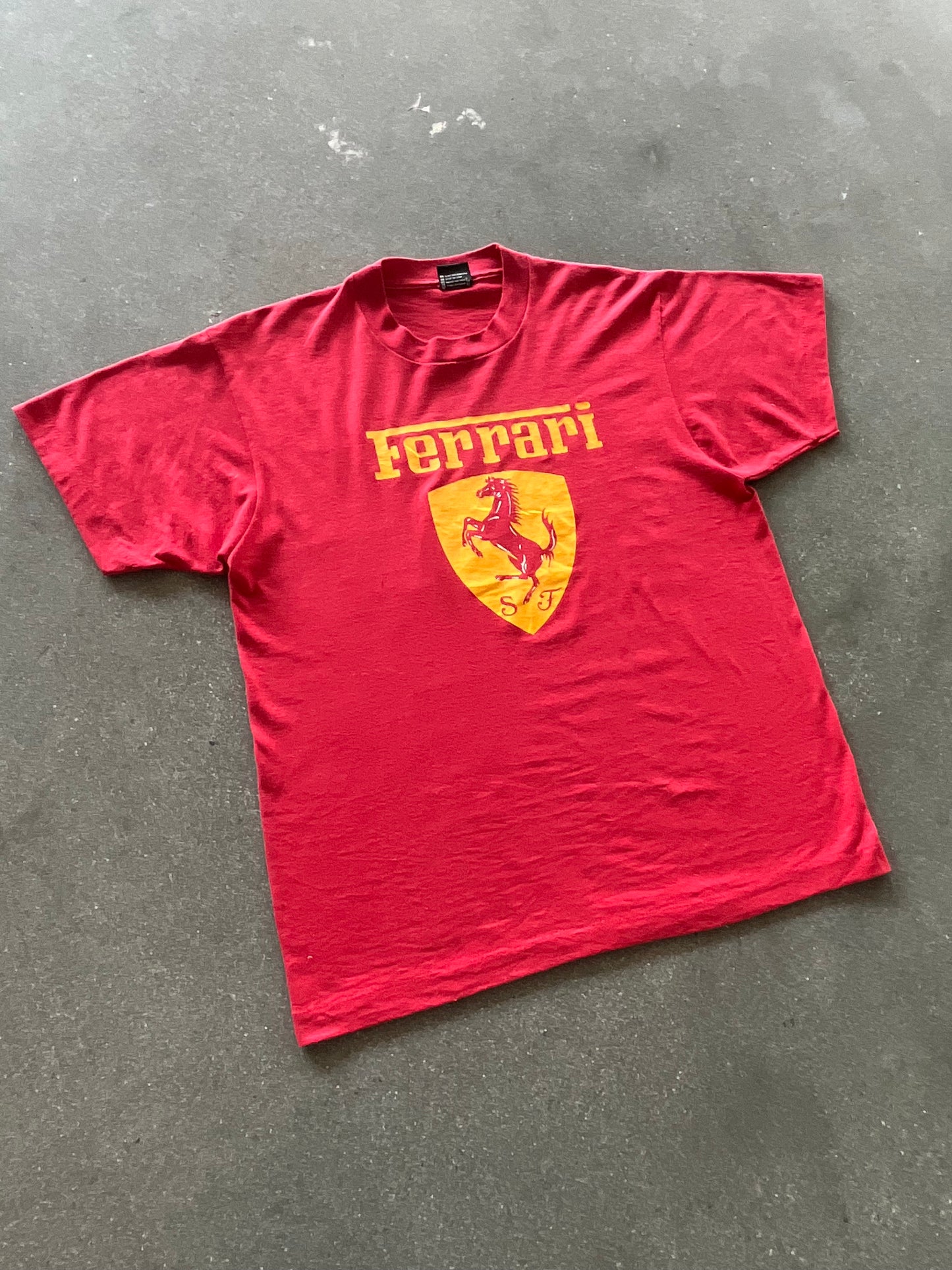 90’S RED “FERRARI” TEE - L