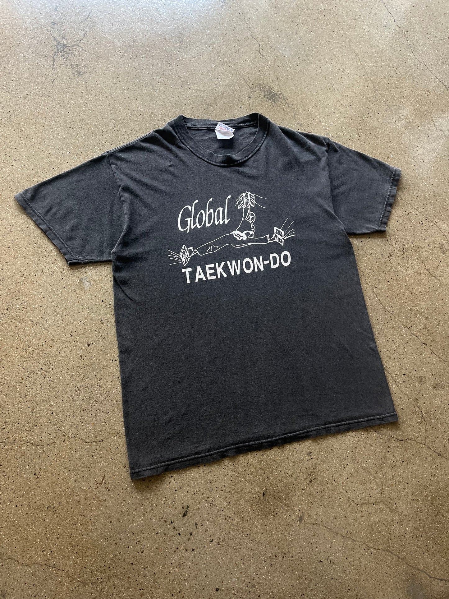 90’S FADED “GLOBAL TAEKWANDO” TEE - M/L