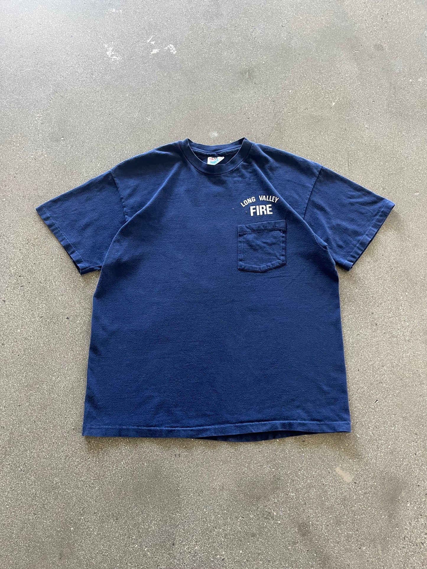 90’S “LONG VALLEY FIRE” POCKET TEE - L