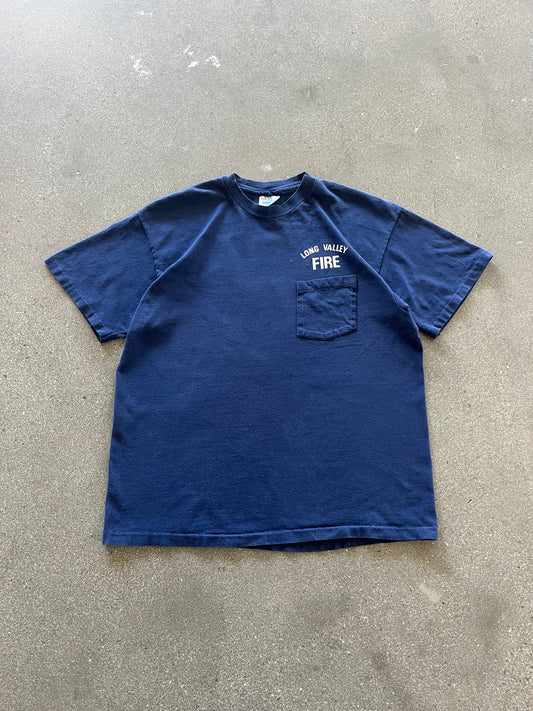 90’S “LONG VALLEY FIRE” POCKET TEE - L