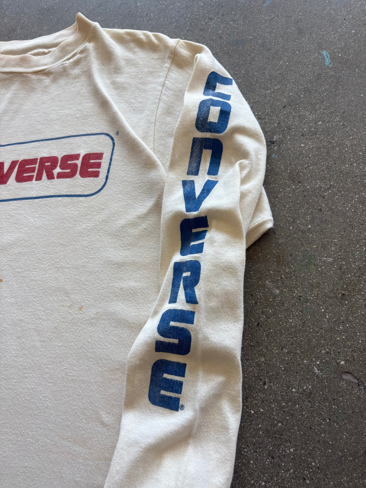 80’S WHITE CONVERSE LONGSLEEVE - M