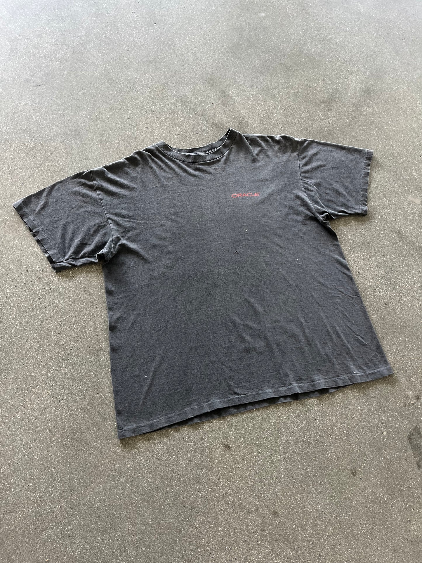 90’S FADED “ORACLE” TECH TEE - BOXY XL