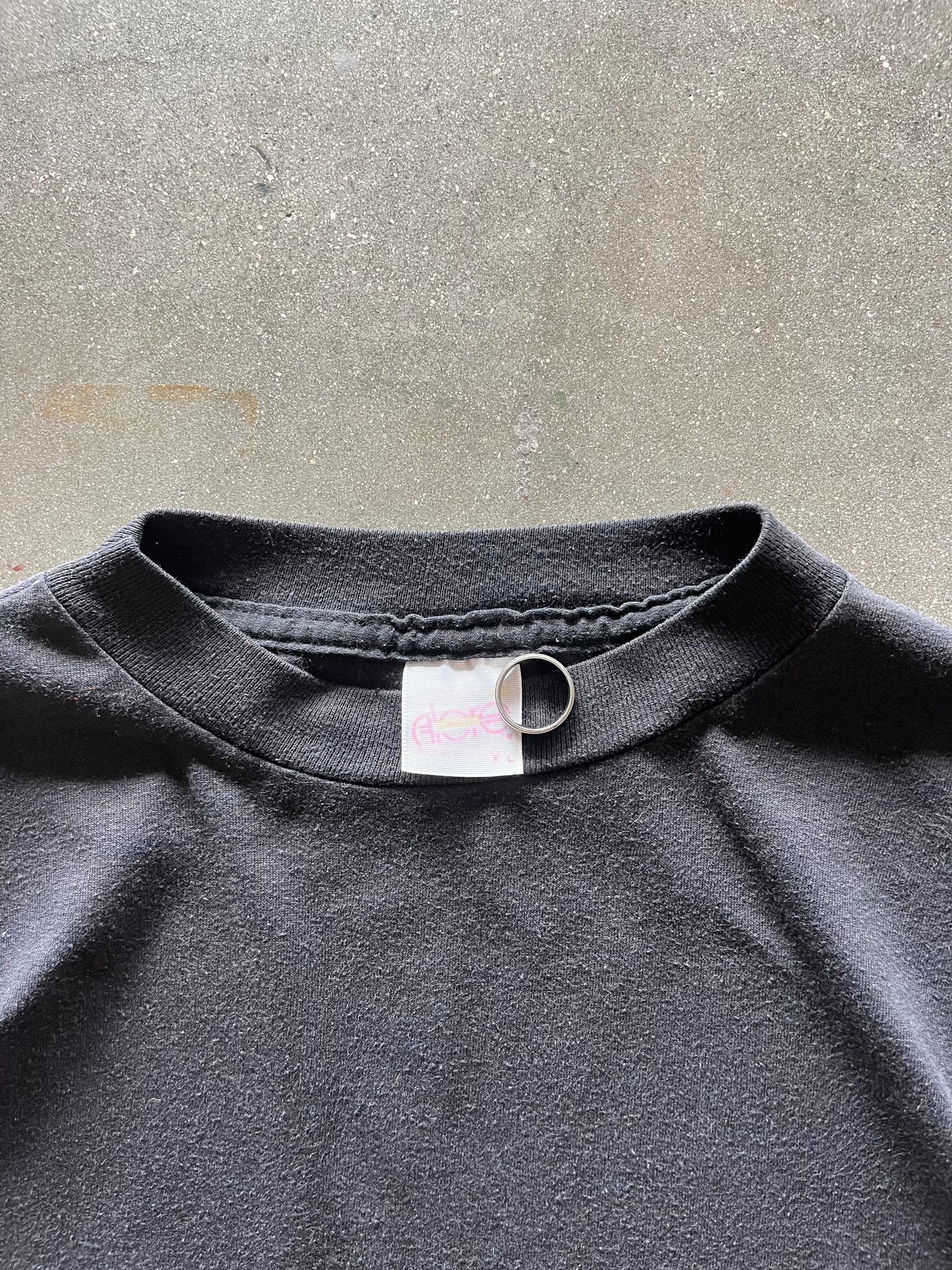90’S BLACK BLANK TEE - XL