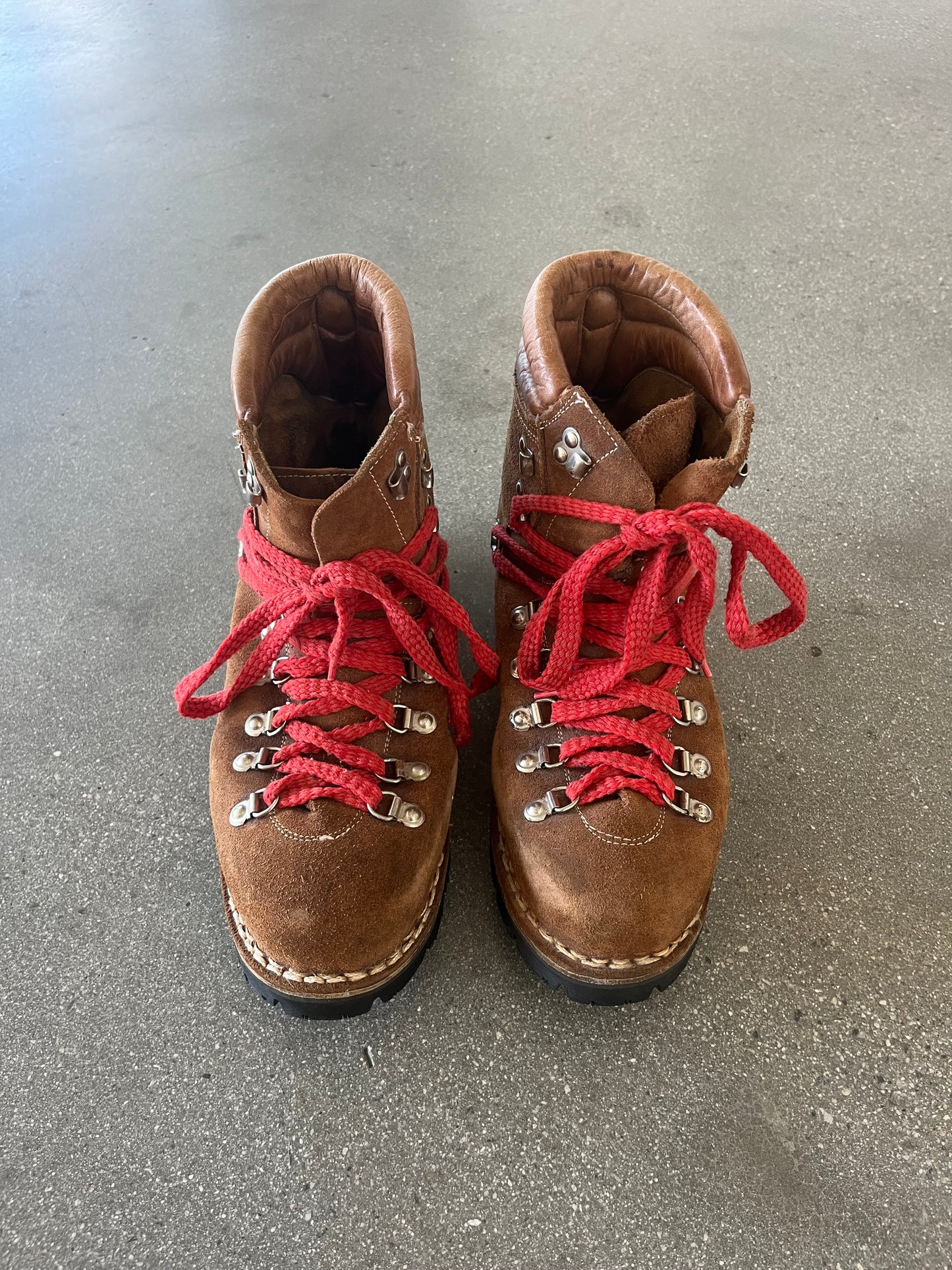 90’S THOM MCAN BROWN SUEDE HIKING BOOTS - 11.5